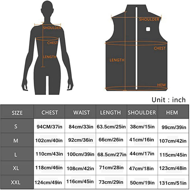 USB Rechargeable Electric Heating Vest Jacket - Super Amazing Store