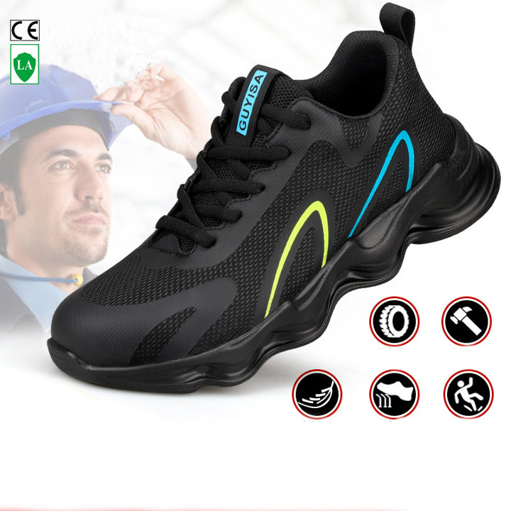 Steel Toe Shoes For Men Work Safety Shoes Nonslip Indestructible Sneakers - Super Amazing Store