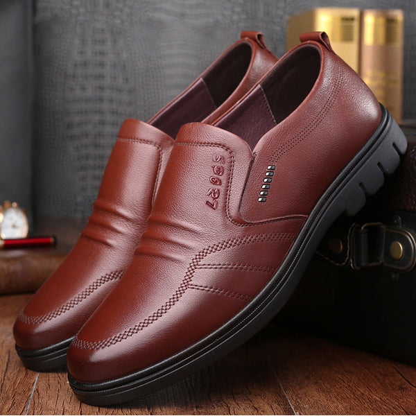 Men's Soft-soled Non-slip Casual Leather Shoes Q2