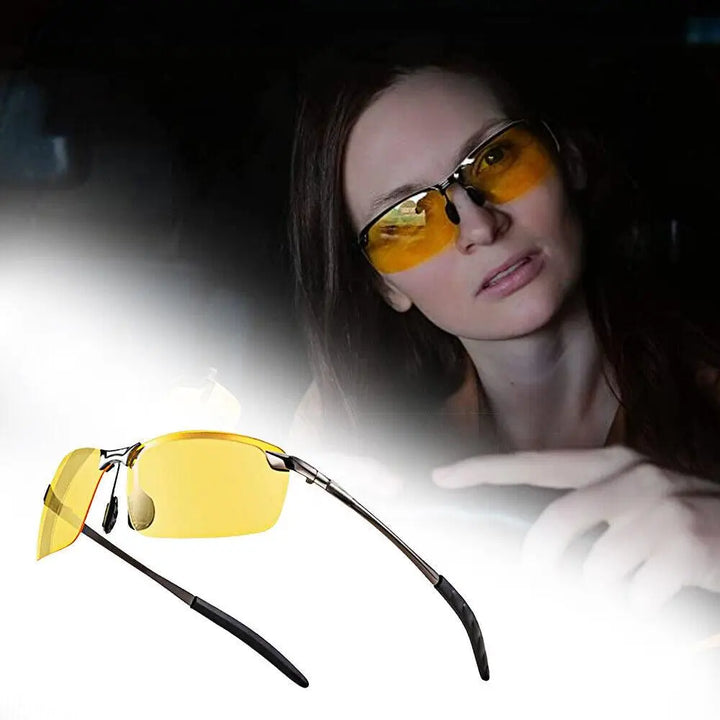 Polarized HD Night Driving Vision Glasses For Men & Women Aviator Sunglasses - Super Amazing Store