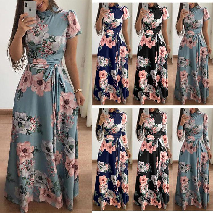 Flower Print Aesthetic Dress for Women - Super Amazing Store