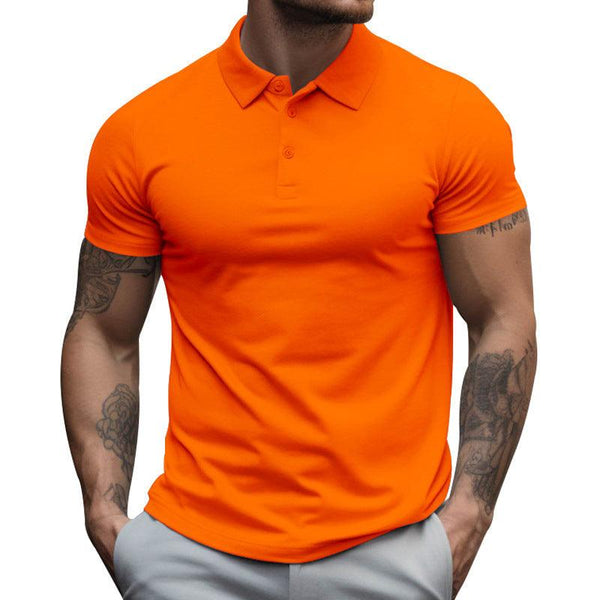 Men's Oversized Collar Solid Color T-shirt - Super Amazing Store