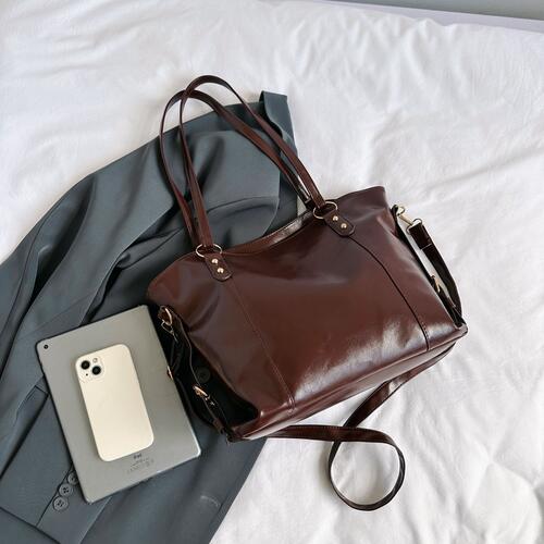 PU Leather Tote Bag Trendsi