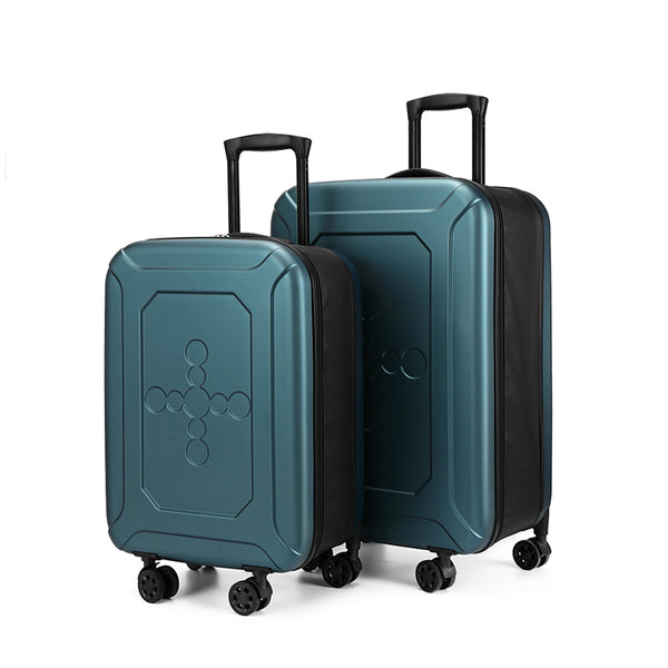 Code Lock PC Lightweight Foldable Suitcase For Travel Luggage Case With Polyester - Super Amazing Store
