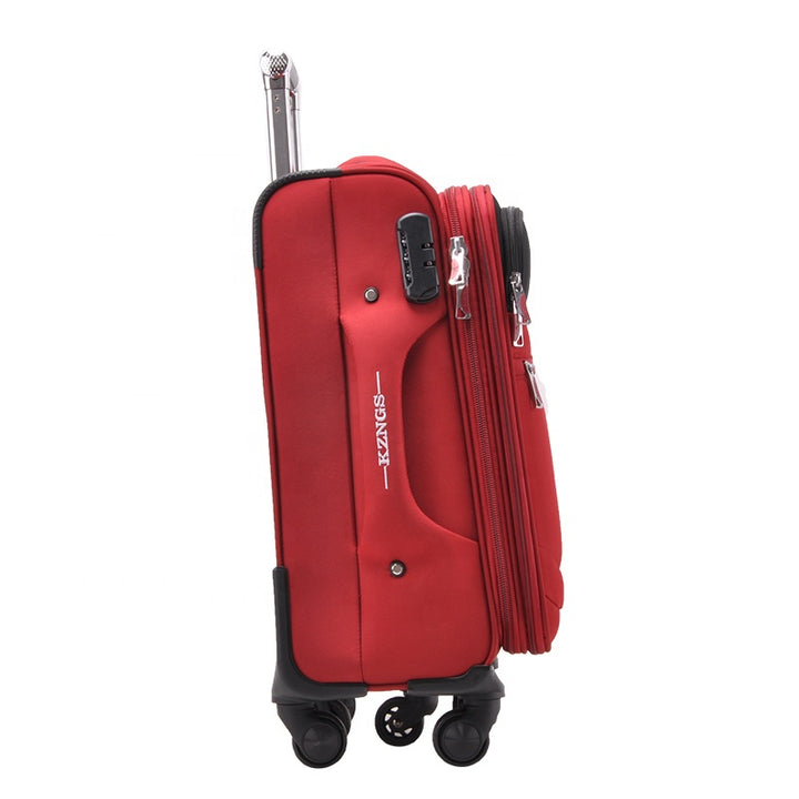 High quality unique nylon fabric anti-theft carry on luggage set trolley travel suitcase - Super Amazing Store
