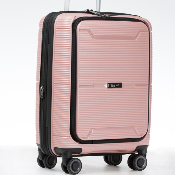 Universal wheel Luggage Hard side suitcase with front pocket 20 inch luggage - Super Amazing Store