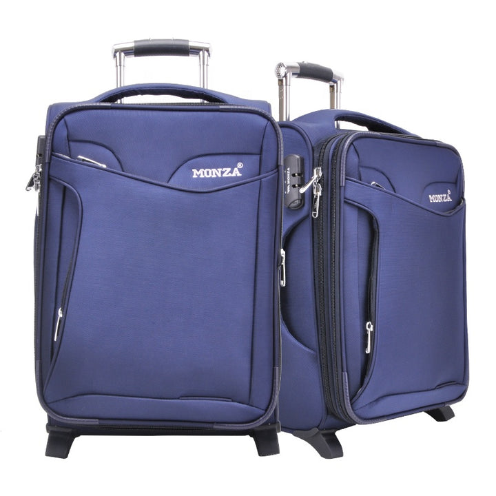 High-quality classic design fashionable soft trolley suitcase 3 pcs vintage luggage set travel bags - Super Amazing Store