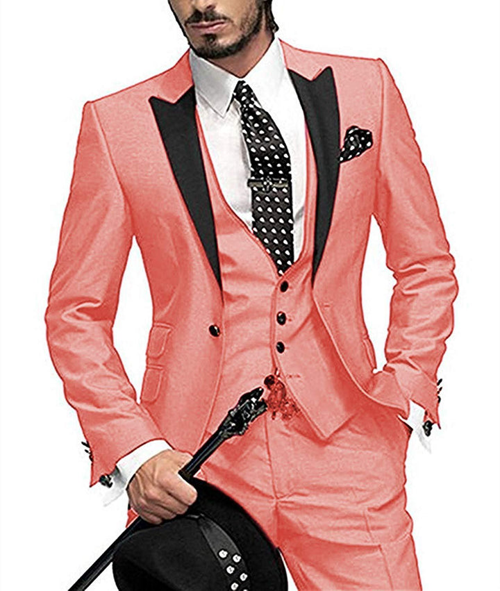 Men's Three-piece Suit Bridegroom Best Man Wedding Suit Men - Super Amazing Store