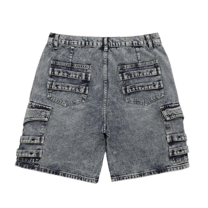 Heavy Duty Patchwork Denim Shorts For Men - Super Amazing Store