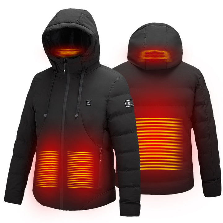 11-zone Heating Jacket Winter USB Carbon Fiber Heating - Power bank does not include Q2