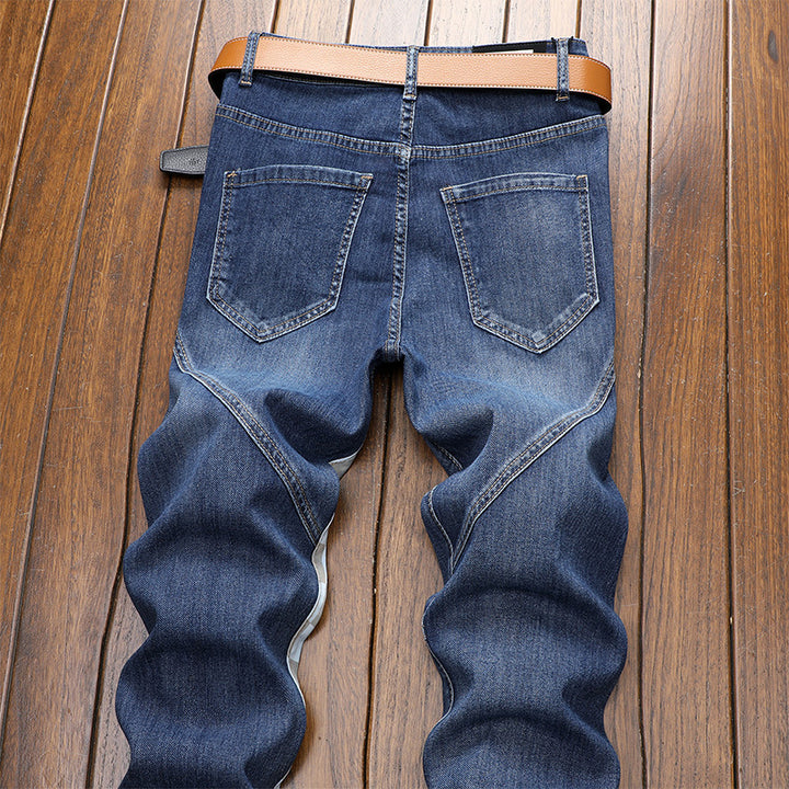 Men's Slim Stretch Stitching Jeans Q2