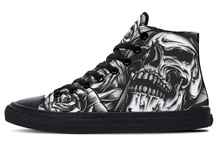 Printed Couple High-top Canvas Shoes - Super Amazing Store