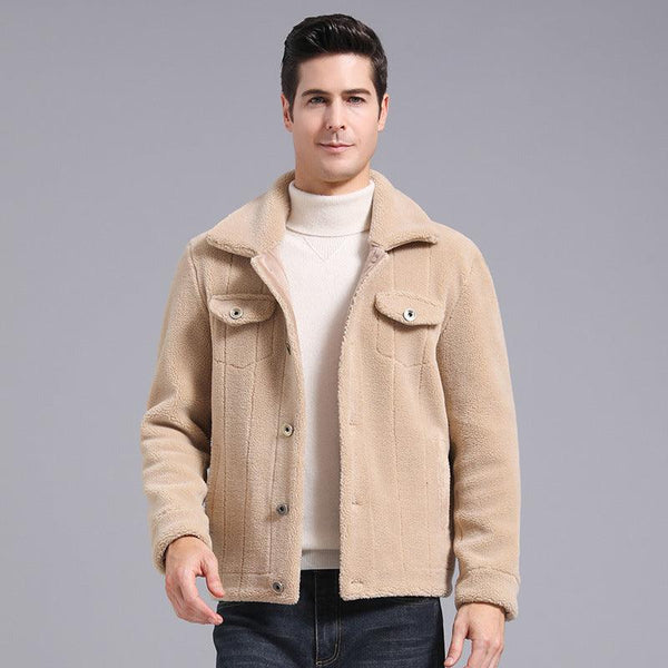 Grain Fleece Men Jacket Autumn And Winter New Style - Super Amazing Store