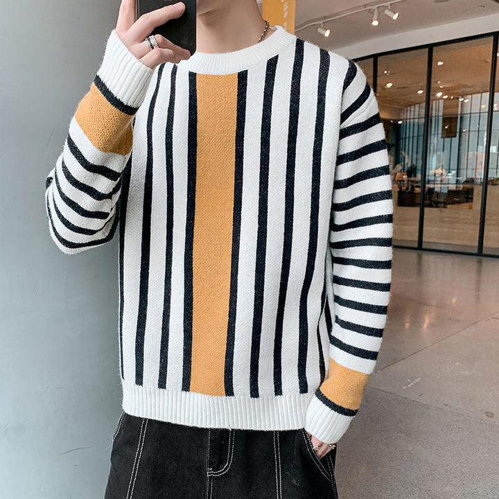 Men Loose Casual Soft Warm Fall Winter Cashmere Knitted Sweater - Super Amazing Store