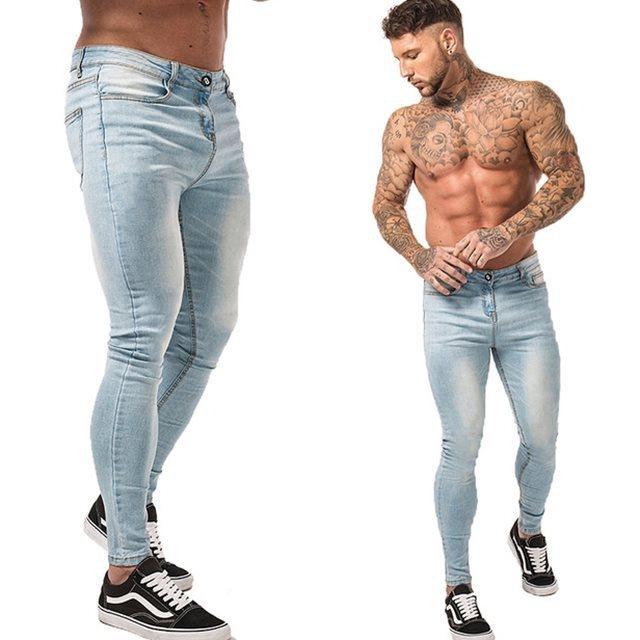 Patchwork Pants Jeans Men's Fit - Super Amazing Store