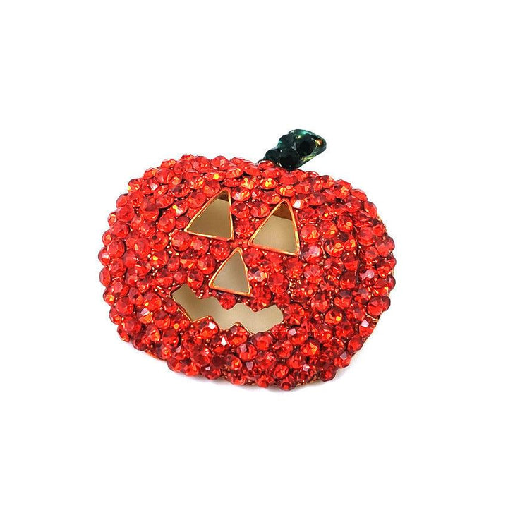 Halloween Spot Drill Red Christmas Pumpkin Brooch - Super Amazing Store