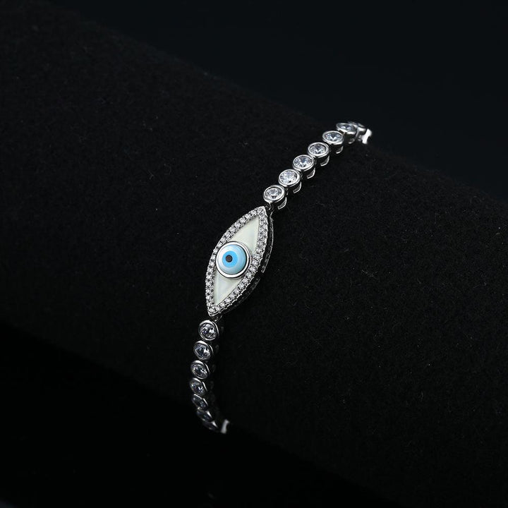 Devil's Eye Bracelet S925 Sterling Silver Bracelet With Zircon Ornaments - Super Amazing Store