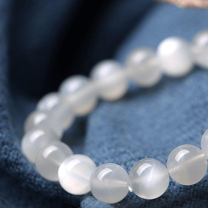 Natural Moonstone Bracelet Women's White Crystal - Super Amazing Store