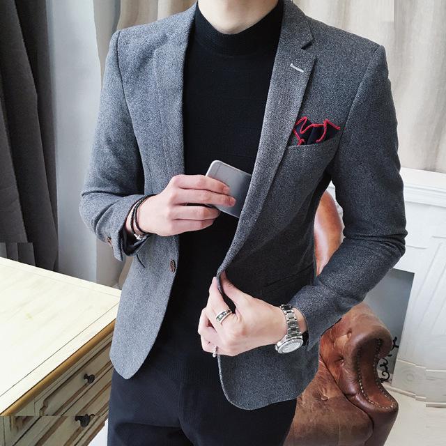 Men's Casual Suit Jacket One-piece Top - Super Amazing Store