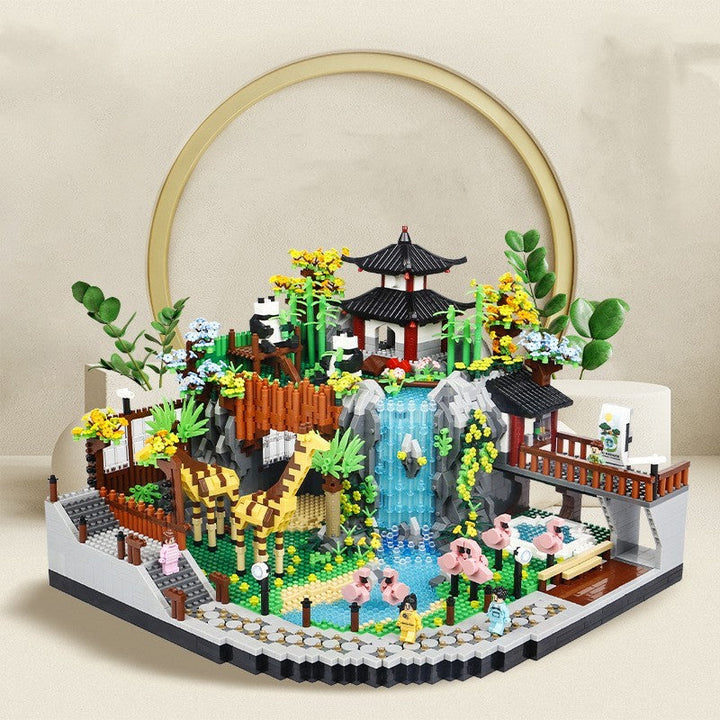 Building Series 822 Zoo Adult Assembled Building Ornaments Building Blocks Super Amazing Store