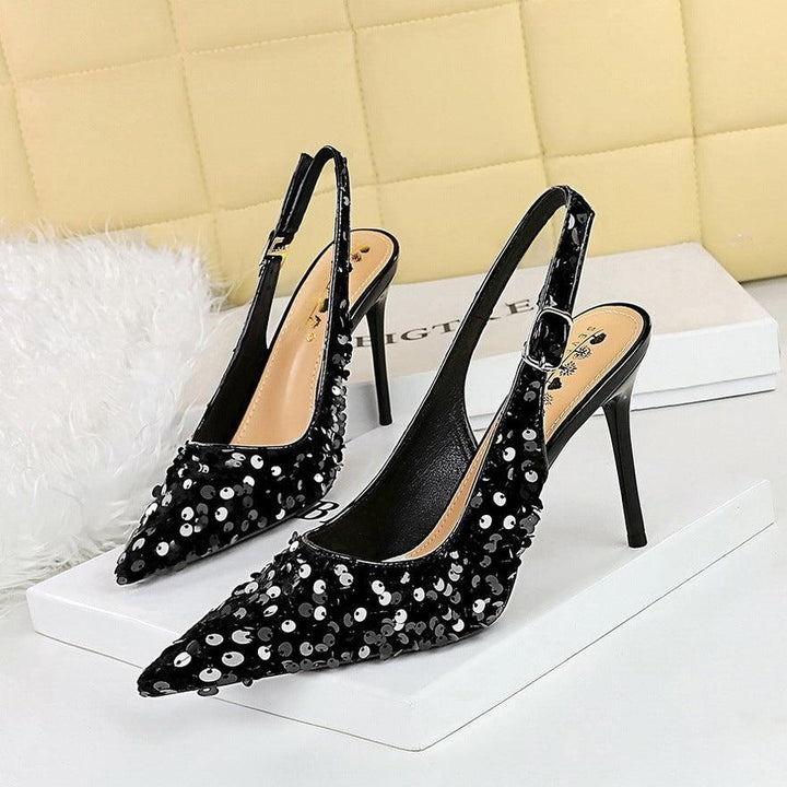 High Heels Women's Shallow Mouth Pointed-toe Hollowed-Super Amazing Store