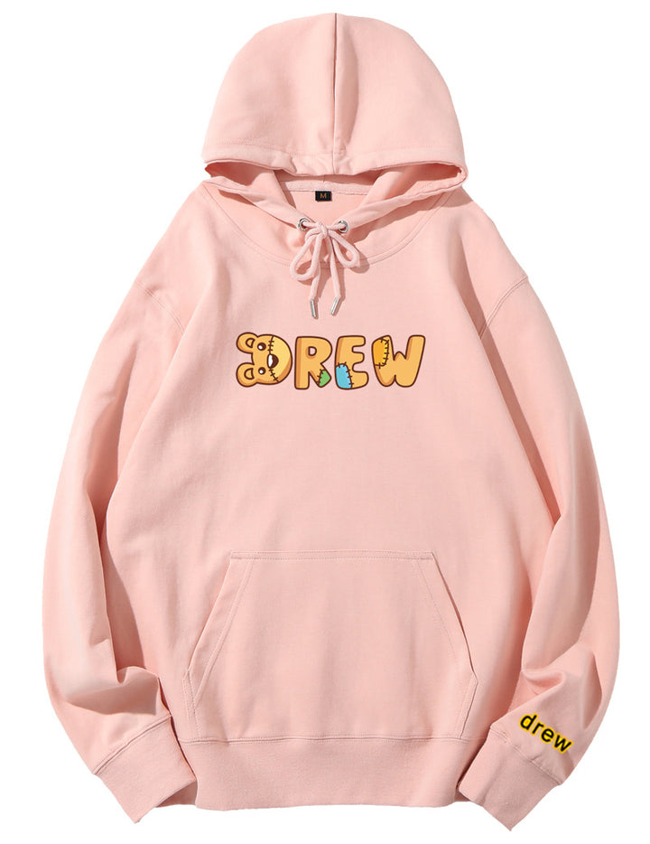 Men's Hip Hop Pink Hoodie Streetwear Clothing Sweatshirt - Super Amazing Store