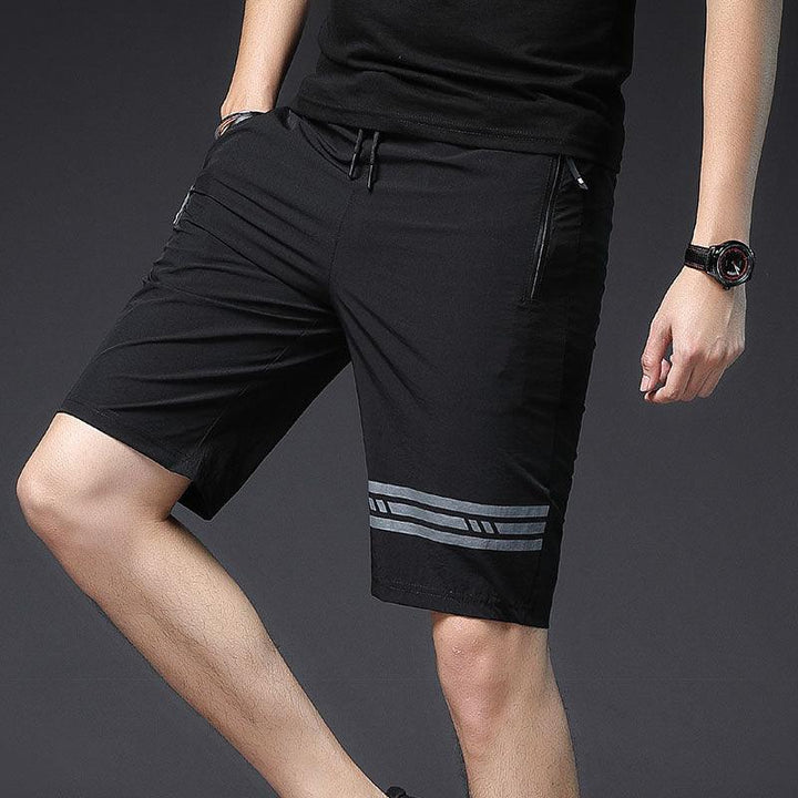 Zipper pocket short quick drying stretch pants for men - Super Amazing Store