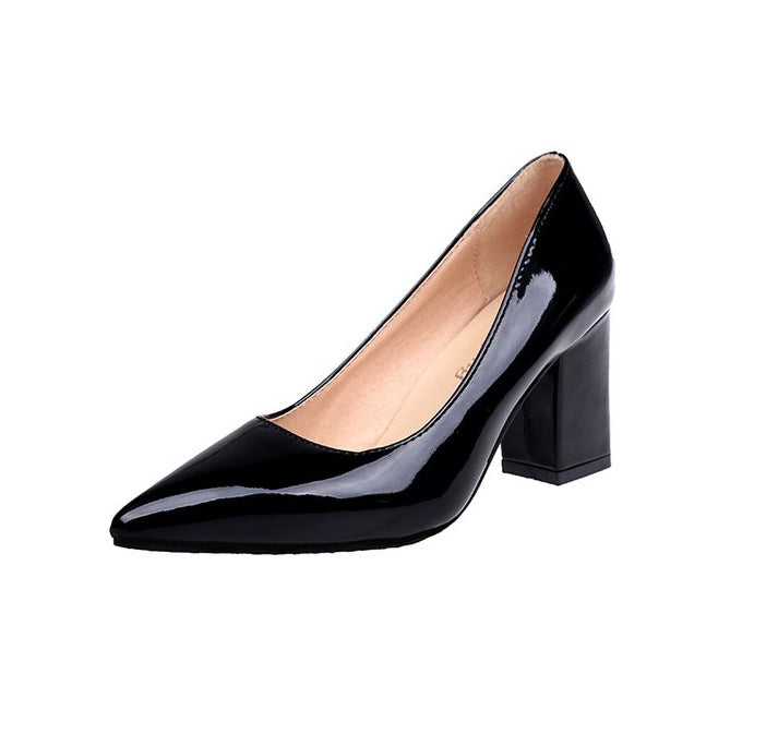 Pointed Toe Square Heel - Super Amazing Store