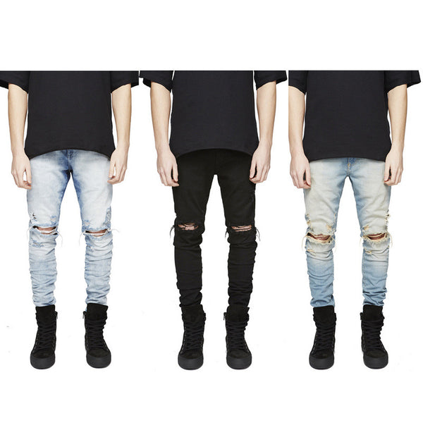 Men's ripped jeans-Super Amazing Store