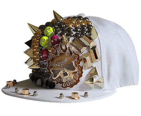 Flame Big Ghost Head Flat-brimmed Cap Rivet Baseball Cap - Super Amazing Store