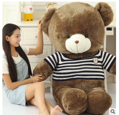 23inch to 78inch Giant unstuffed empty teddy bear bearskin coat soft big skin shell Semi-finished plush toys soft kid doll