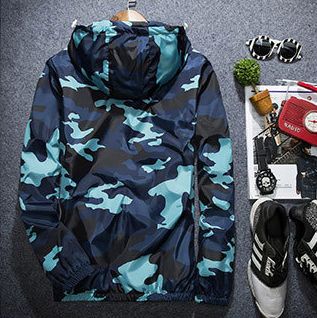 Camouflage Jackets Casual Mens Coat Men's Hooded Luminous Zipper Coats MWJ011-Super Amazing Store