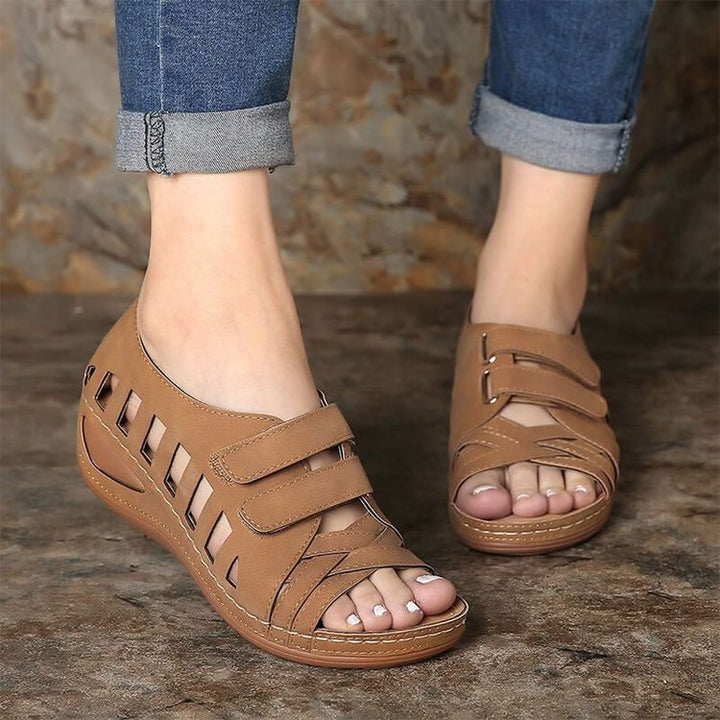 Solid color hollow women sandals - Super Amazing Store