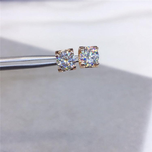 Super Flash Genuine Moissan Diamond Earrings - Super Amazing Store