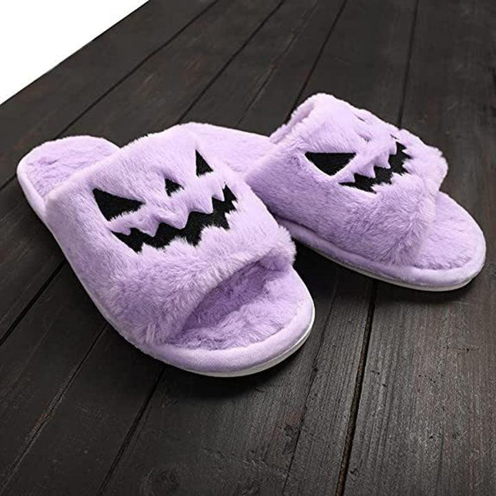 Halloween Shoes Winter Cute Warm Home Slippers Women - Super Amazing Store