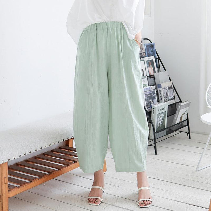 Summer Cotton And Linen Lantern Loose Trousers - Super Amazing Store