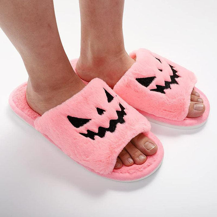 Halloween Shoes Winter Cute Warm Home Slippers Women - Super Amazing Store