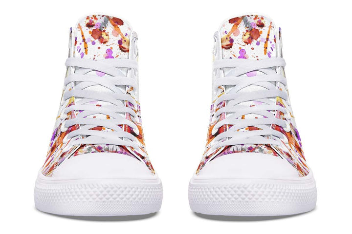 Printed Couple High-top Canvas Shoes - Super Amazing Store