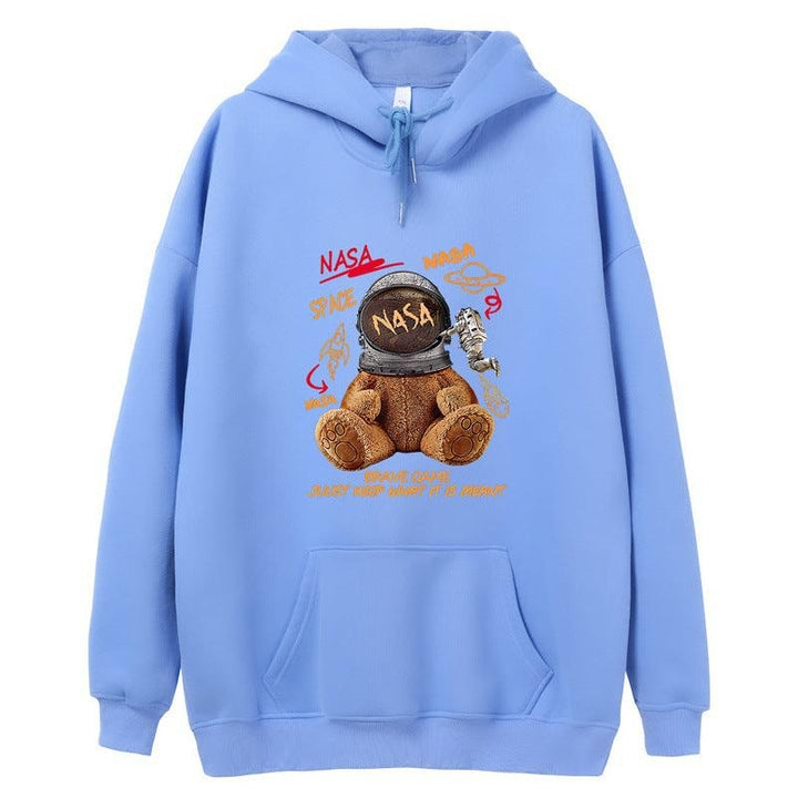 Hong Kong Style graffiti bear sweater man - Super Amazing Store