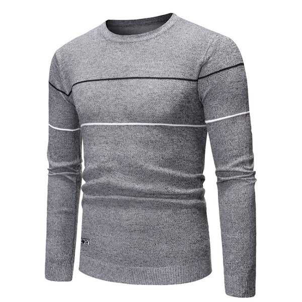 Round neck casual pullover sweater - Super Amazing Store