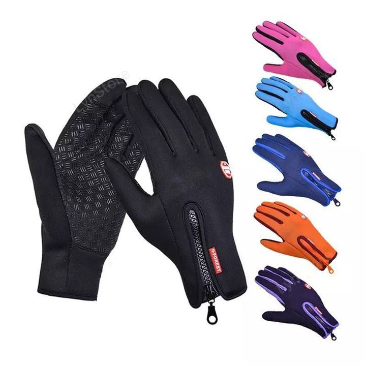 Winter Gloves Touch Screen Riding Motorcycle Sliding Waterproof Sports Gloves With Fleece - Super Amazing Store