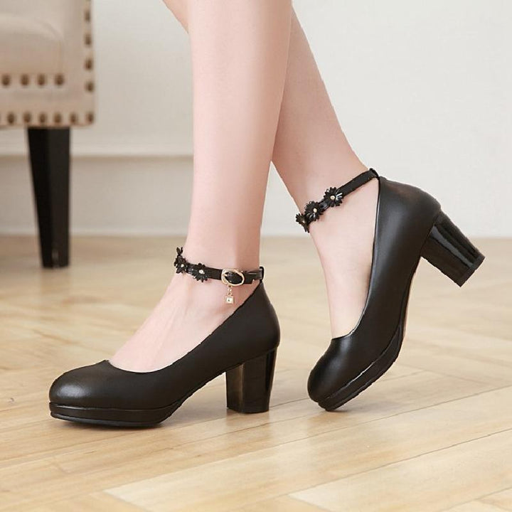 Pumps Style Flower Strap Heels - Super Amazing Store