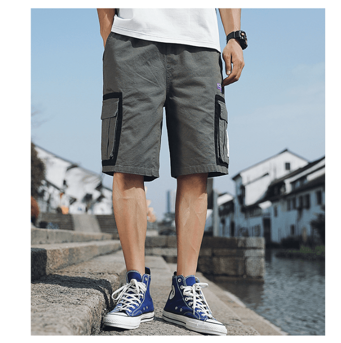 Five point pants tide brand loose overalls shorts men - Super Amazing Store