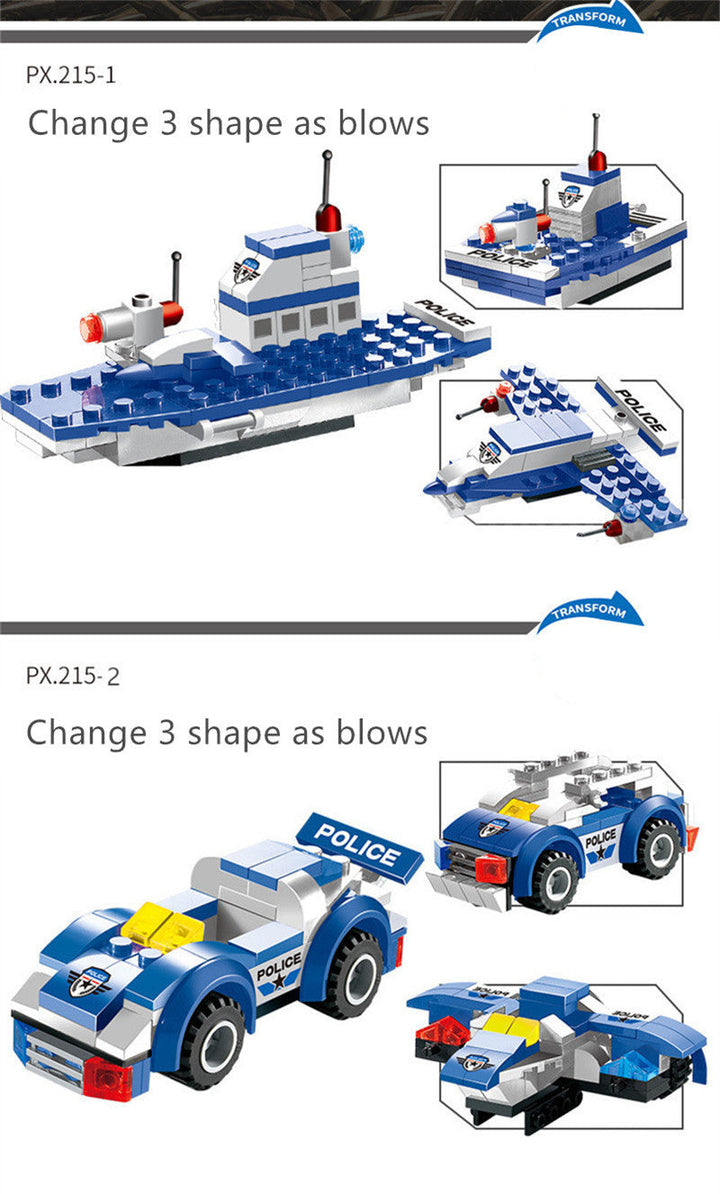 762Pcs Robot Car City Police Building Blocks Set Super Amazing Store