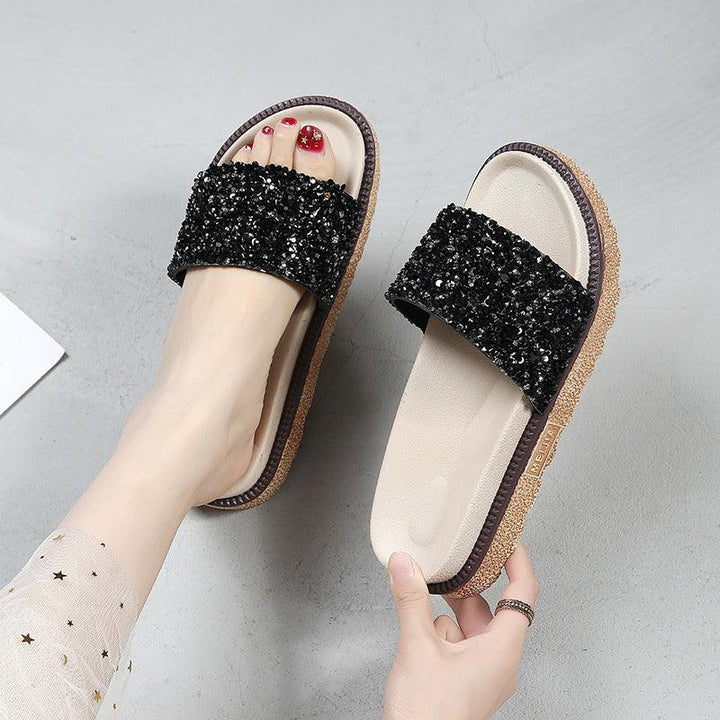 Rhinestone slippers - Super Amazing Store