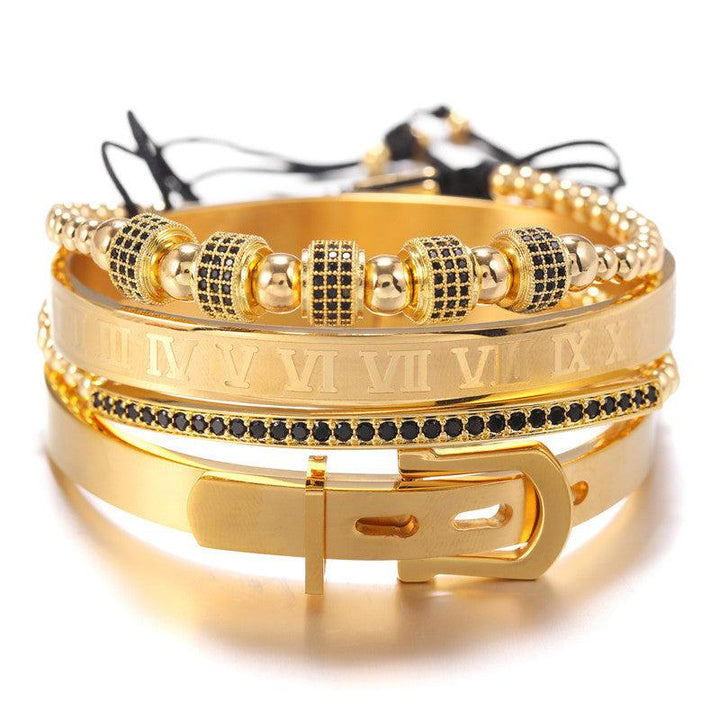 Micro-inlaid zircon bracelet Punk bracelet - Super Amazing Store