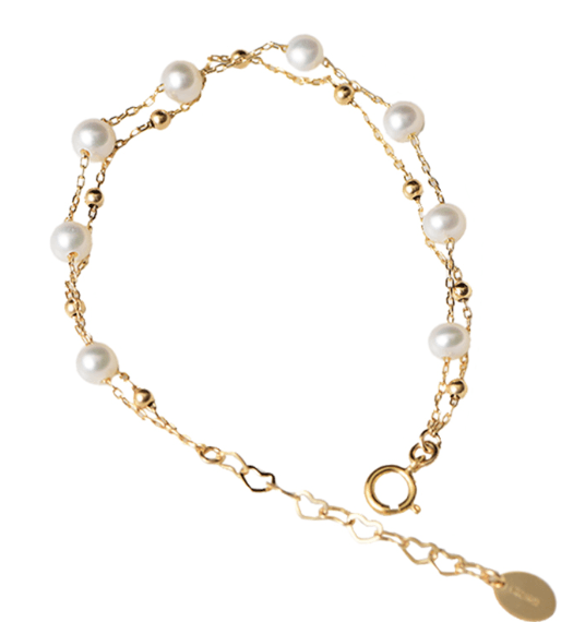 Women's natural freshwater pearl double bracel - Super Amazing Store