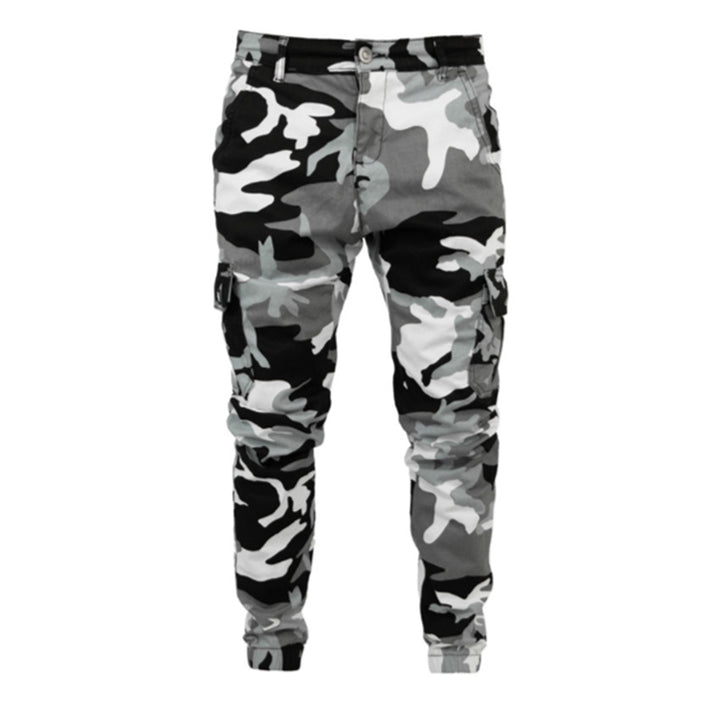 Men's Multi Pocket Stretch Jeans Camouflage Cargo Jeans-Super Amazing Store