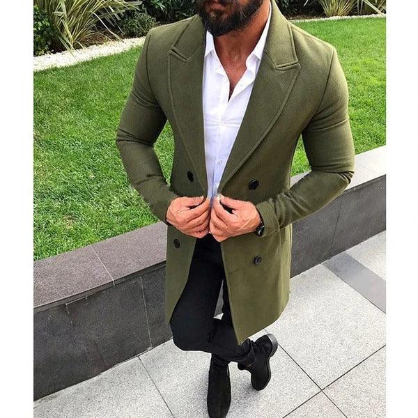 Men Long Trench Coat - Super Amazing Store