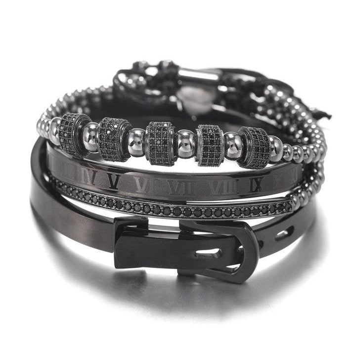 Micro-inlaid zircon bracelet Punk bracelet - Super Amazing Store